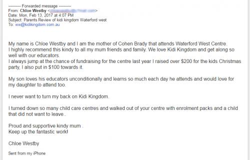 Chloe Westbly Testimonial