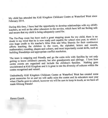 Testimonial Renee Gooch Loganlea 4131